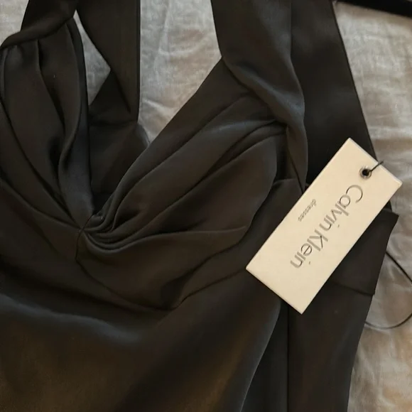 NWT Calvin Klein Halter Maxi Dress - Picture 6 of 7
